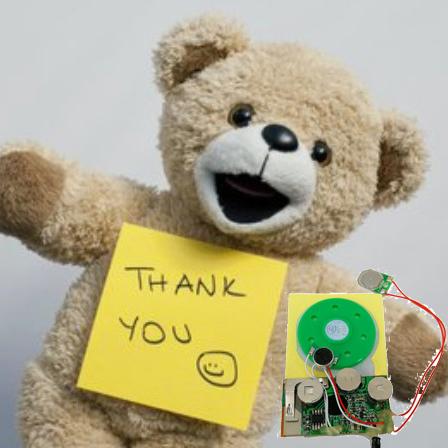 अनुकूलन योग्य उपहार पैकेजिंग के लिए बटन-नियंत्रित ऑन/ऑफ साउंड संगीत मॉड्यूल 6